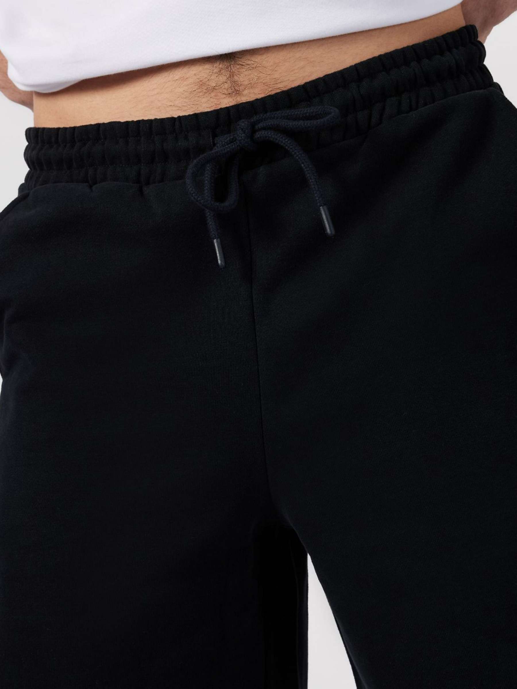 Buy Chelsea Peers Organic Cotton Sweat Shorts, Black Online at johnlewis.com