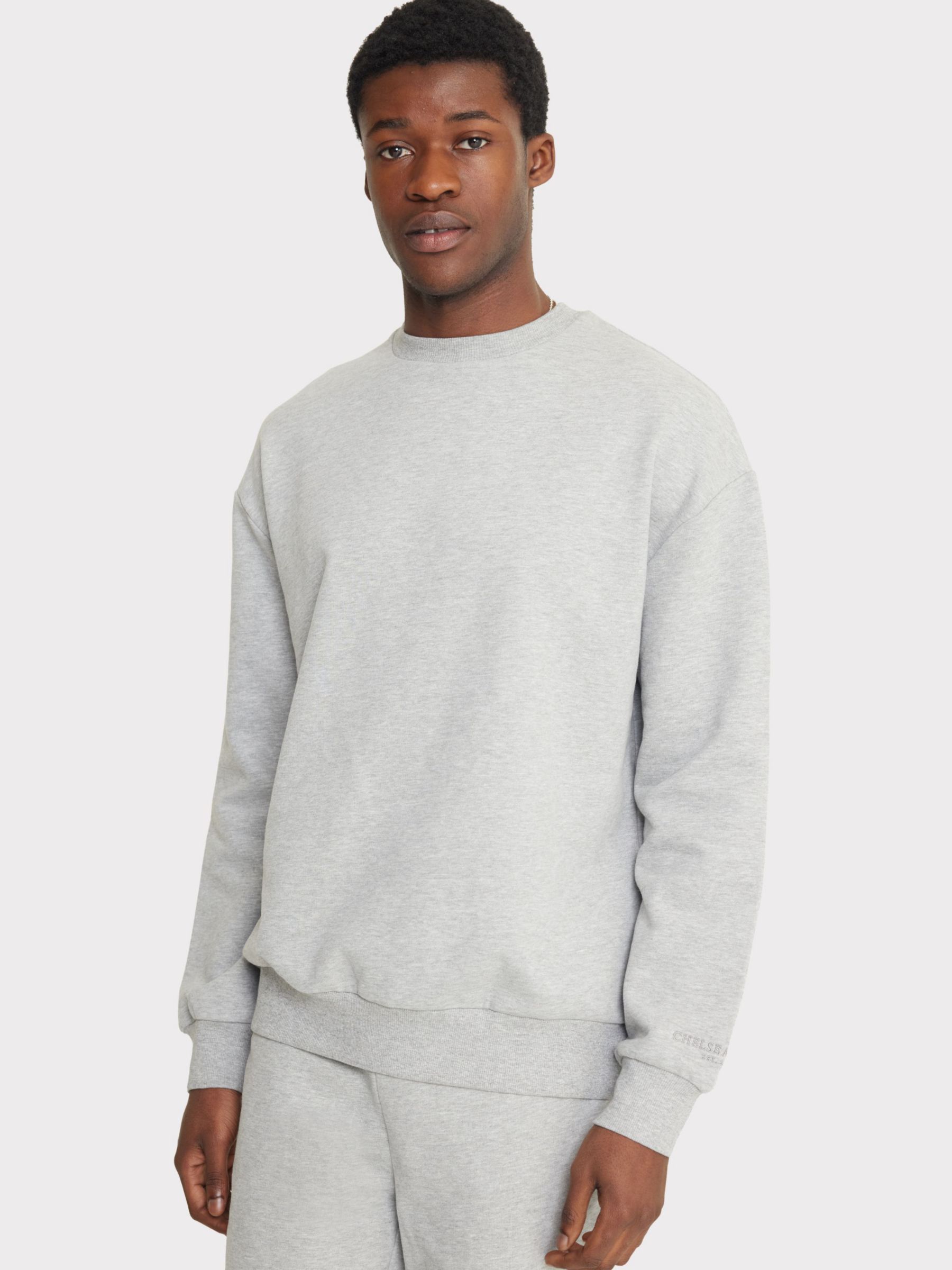 Chelsea Peers Organic Cotton Blend Sweatshirt, Grey, L
