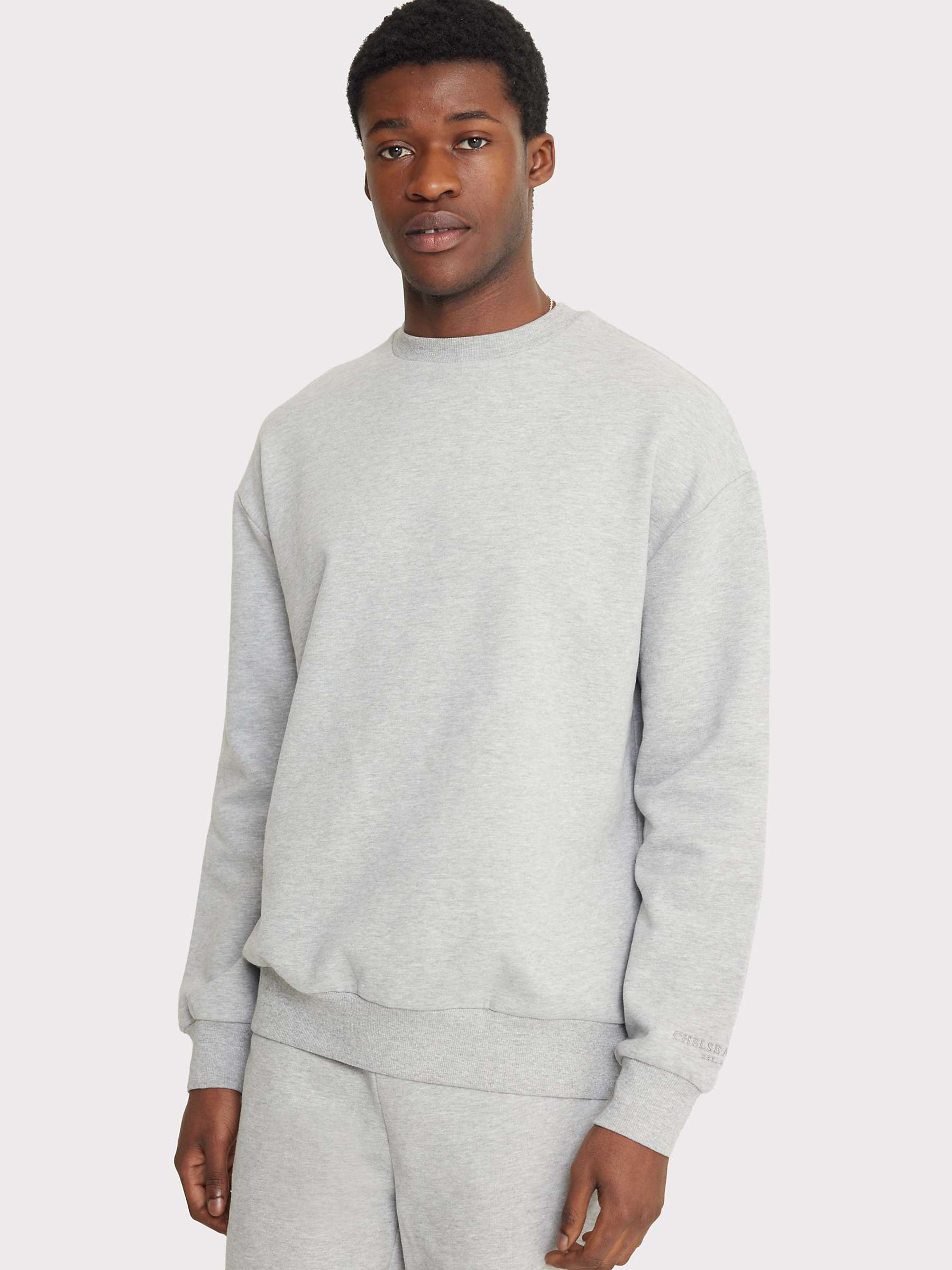 Buy Chelsea Peers Organic Cotton Blend Sweatshirt, Grey Online at johnlewis.com