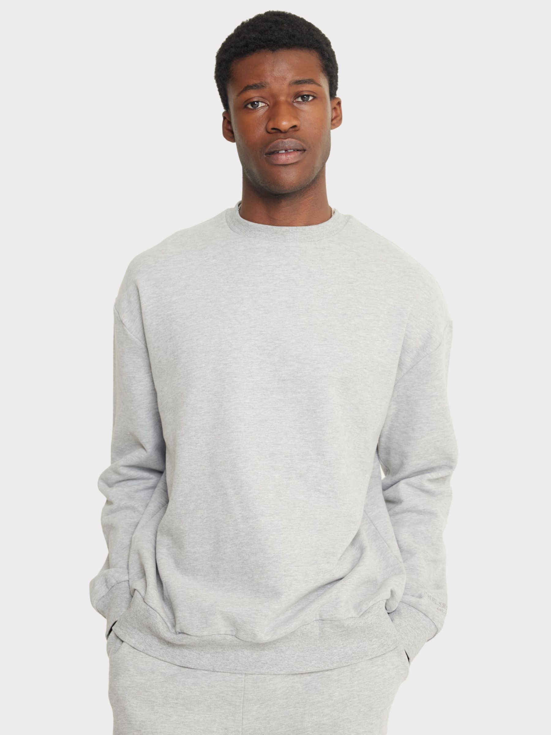 Chelsea Peers Organic Cotton Blend Sweatshirt, Grey, L