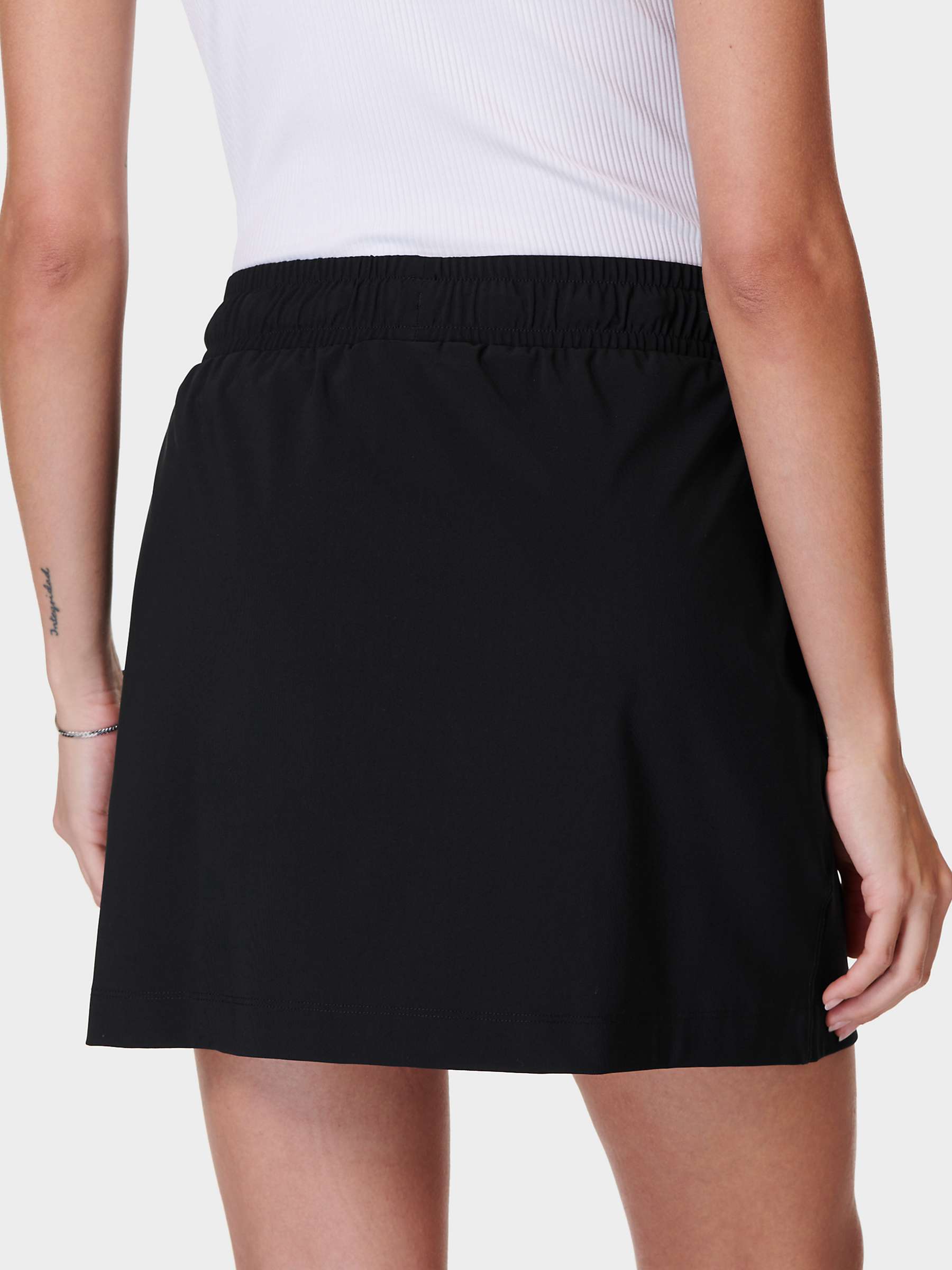 Buy Sweaty Betty Explorer Mini Skirt, Black Online at johnlewis.com