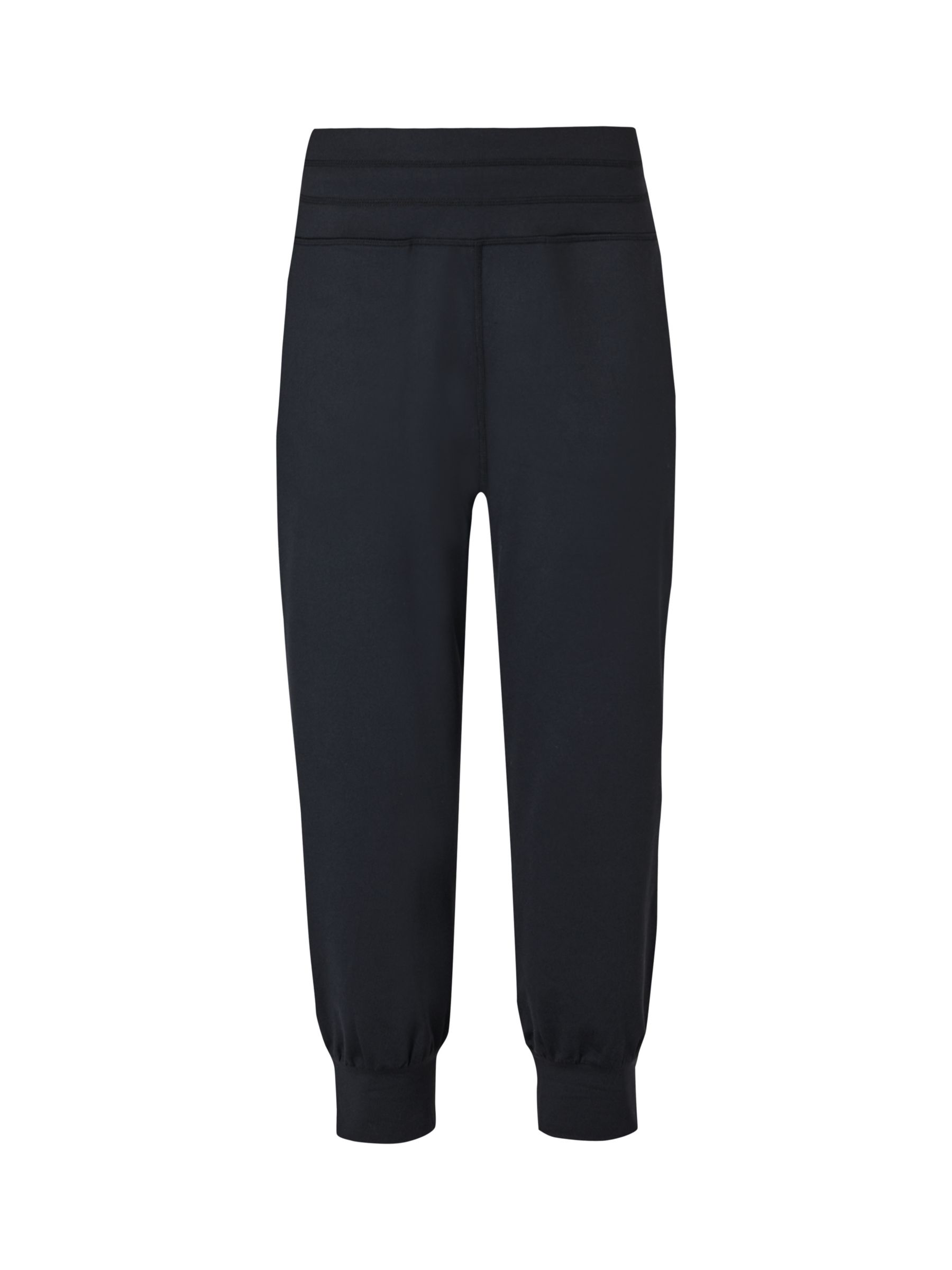 Sweaty Betty Gaia Yoga Capri Trousers, Black at John Lewis & Partners