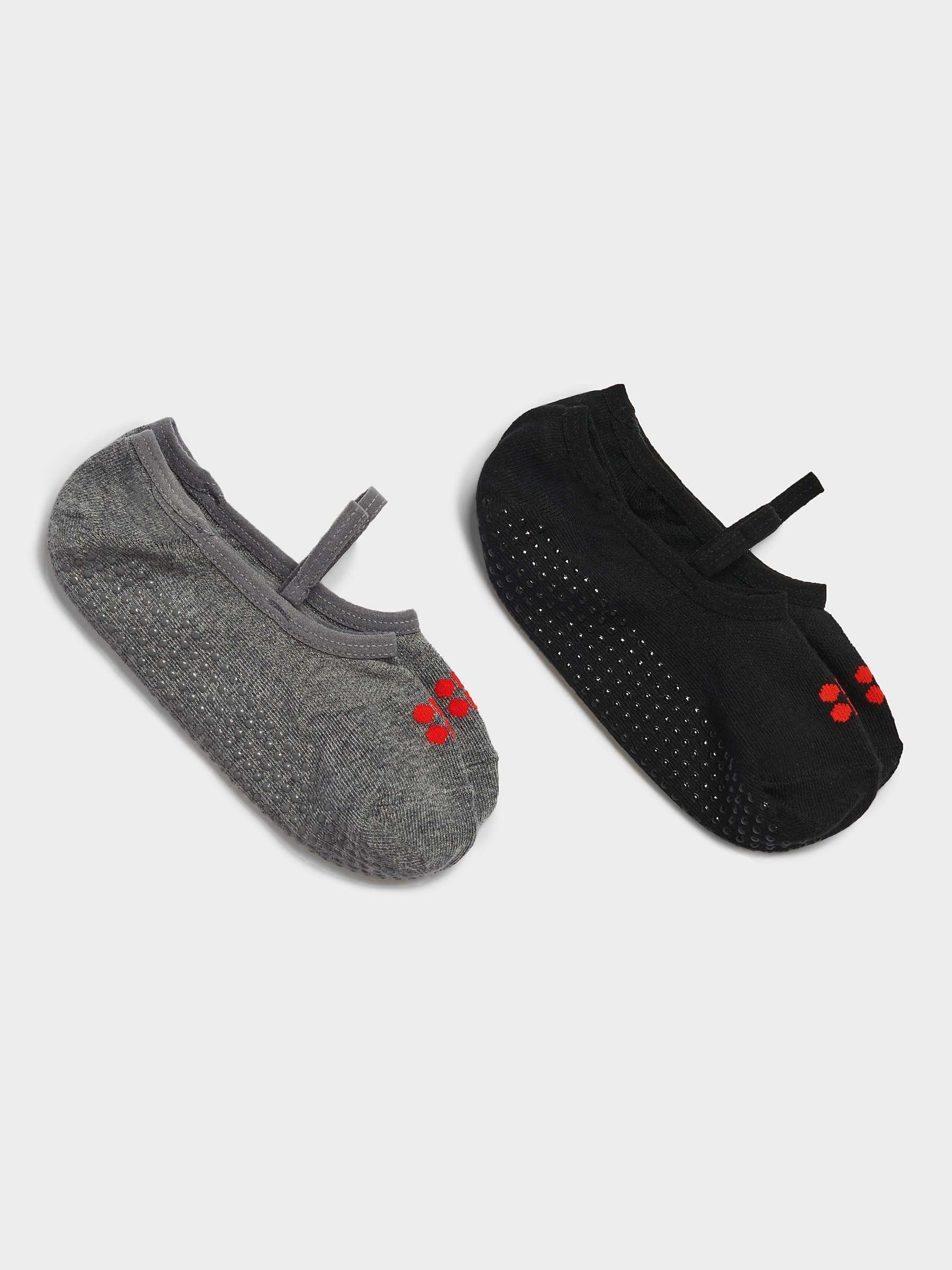 Buy Sweaty Betty Pilates Socks Pack of 2, Black/Grey Online at johnlewis.com