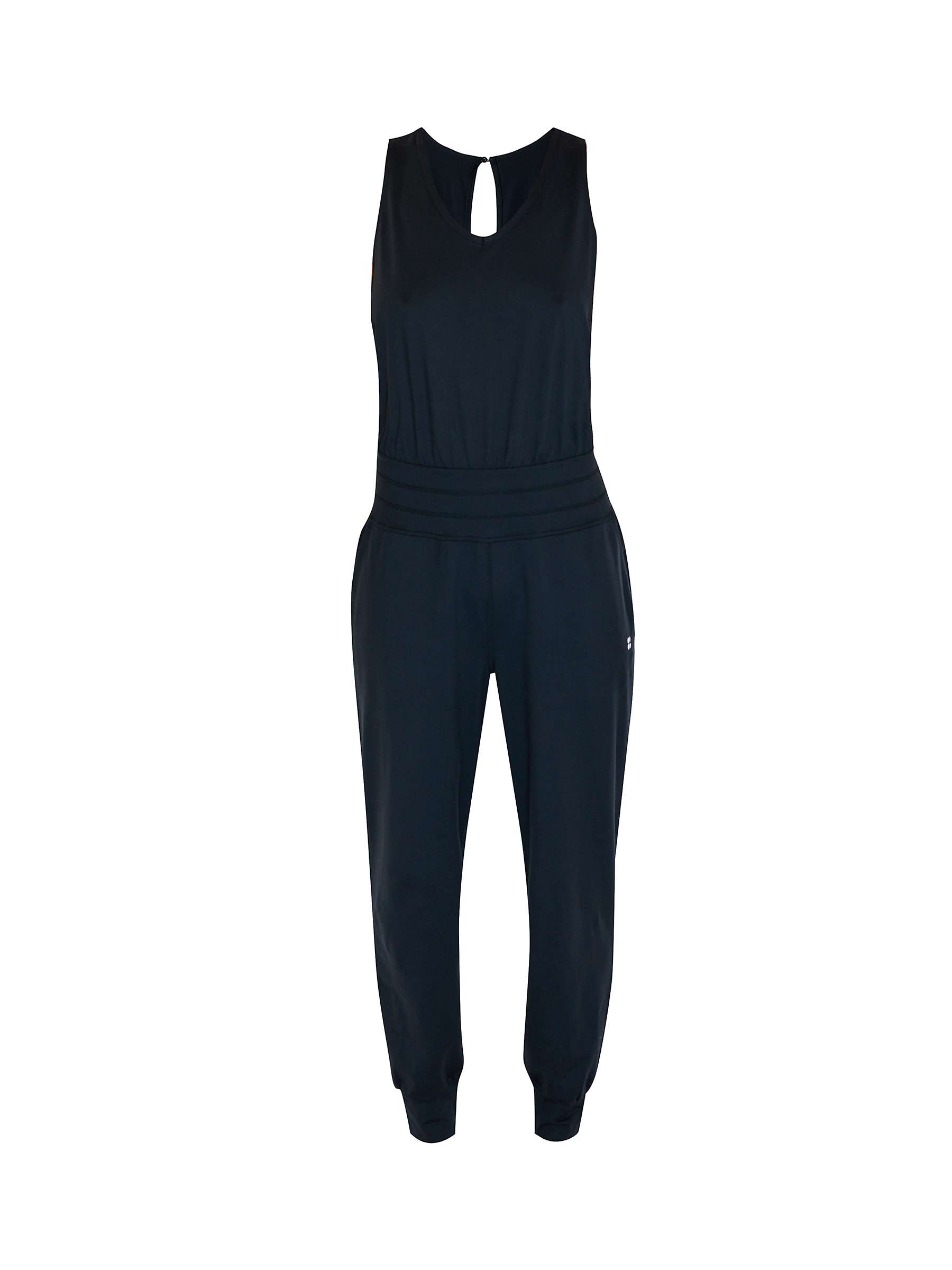 Buy Sweaty Betty Gaia Yoga Jumpsuit, Black Online at johnlewis.com