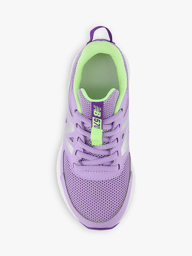 New Balance Kids' 570v3 Lace-Up Trainers, Lilac