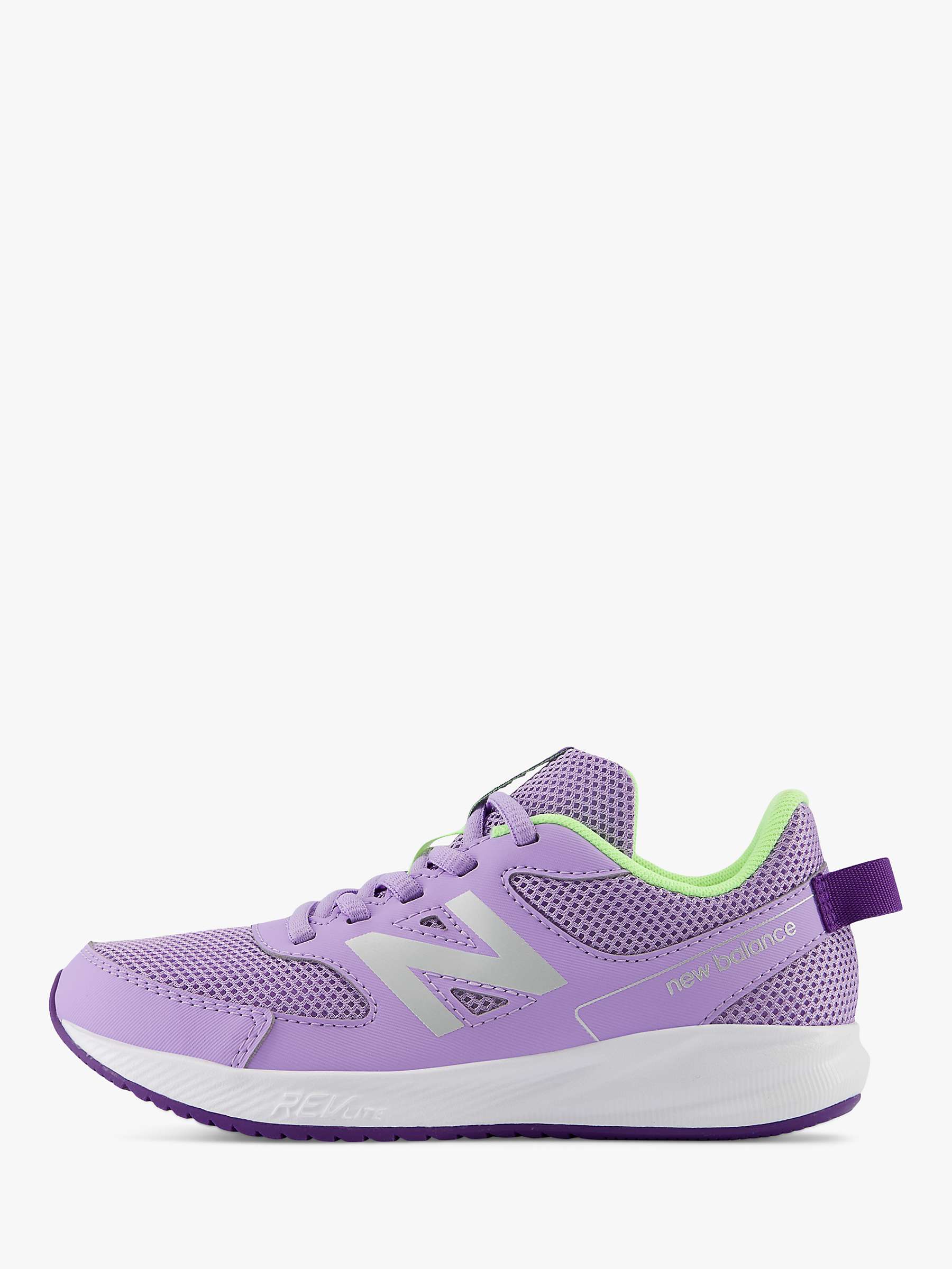 Buy New Balance Kids' 570v3 Lace-Up Trainers, Lilac Online at johnlewis.com