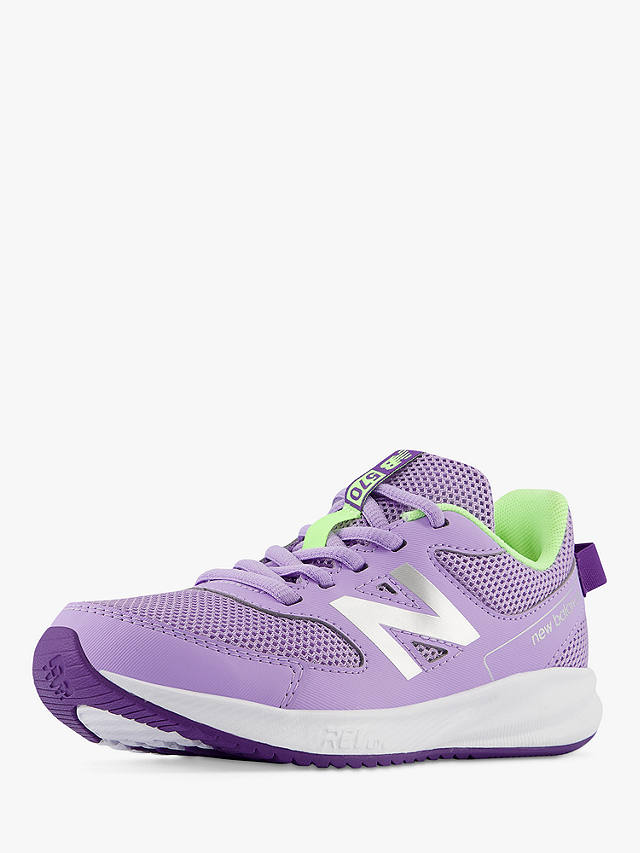 New Balance Kids' 570v3 Lace-Up Trainers, Lilac