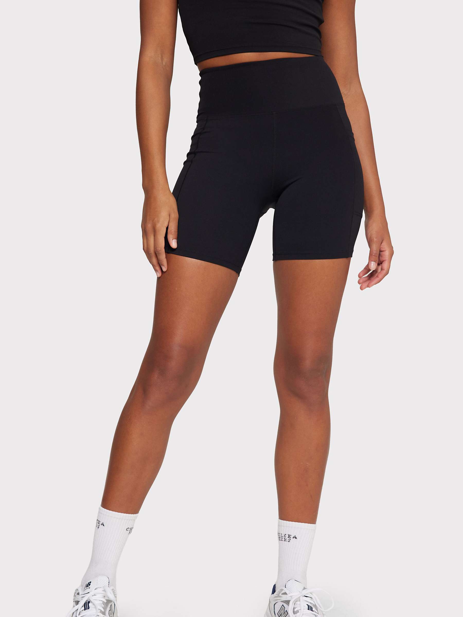 Buy Chelsea Peers Stretch Bike Shorts, Black Online at johnlewis.com