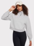 Chelsea Peers Organic Cotton Blend Cropped Sweatshirt, Grey