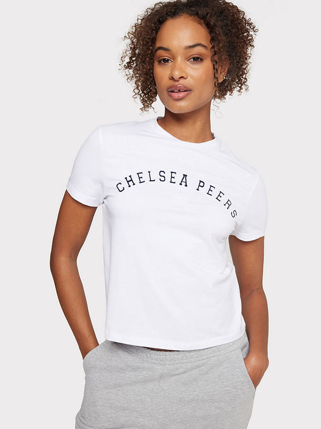 Chelsea Peers Logo Crop T-Shirt, White