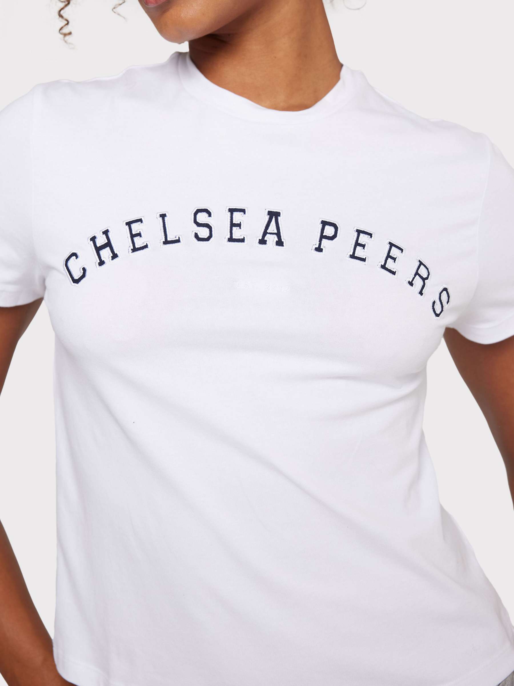 Buy Chelsea Peers Logo Crop T-Shirt Online at johnlewis.com