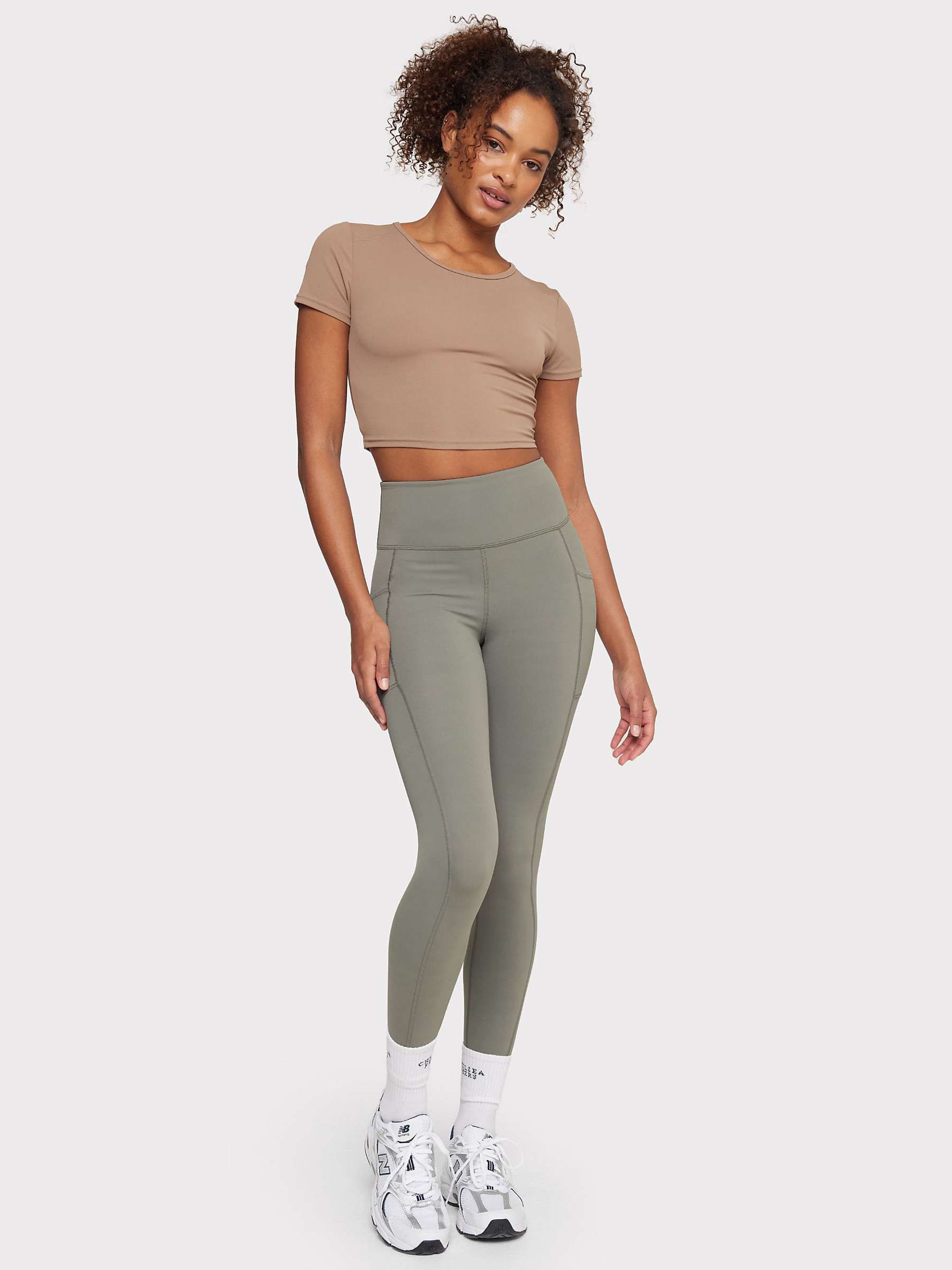 Buy Chelsea Peers Stretch Cropped T-Shirt Online at johnlewis.com