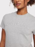 Chelsea Peers Logo Crop T-Shirt, Grey