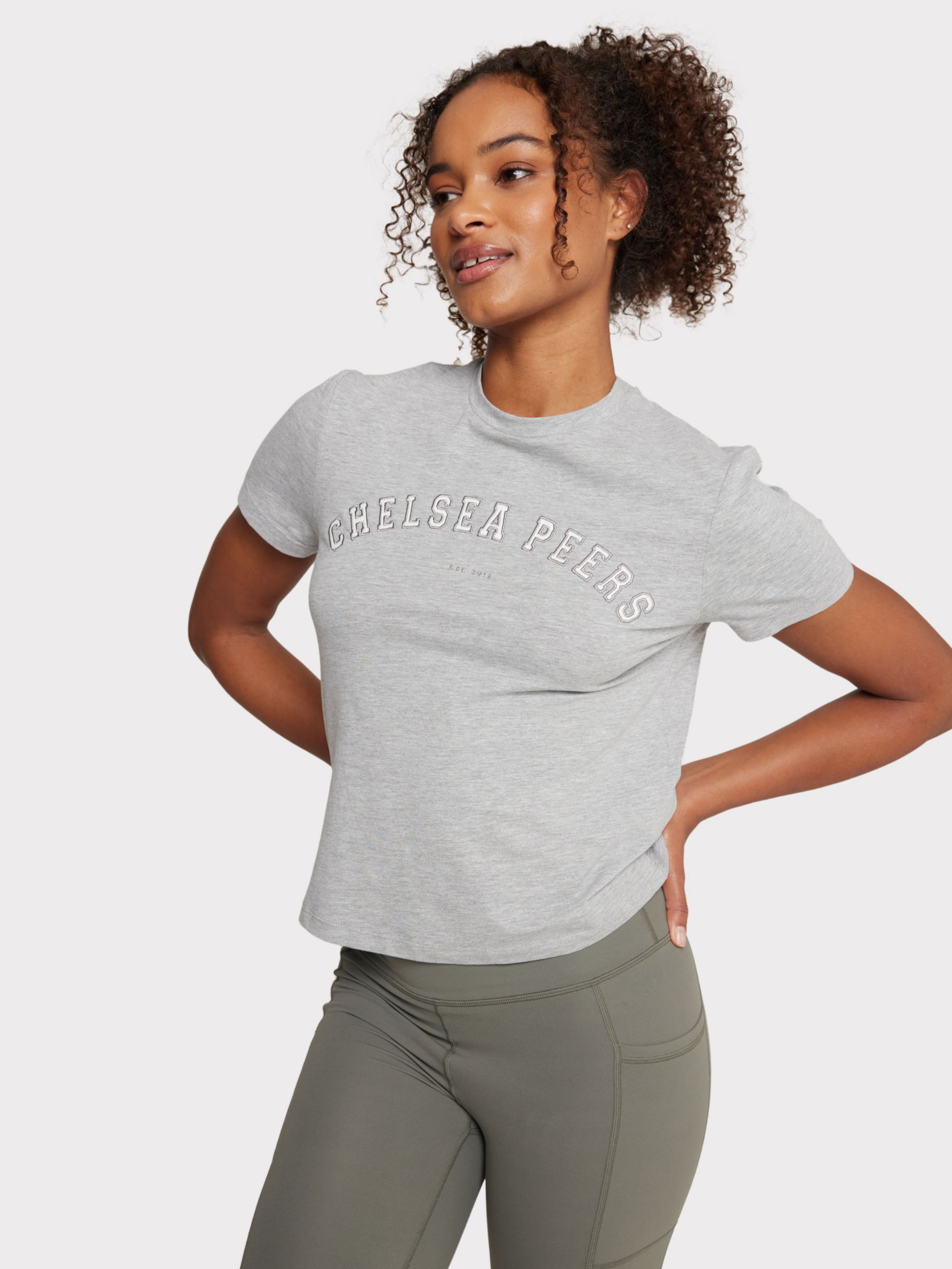Buy Chelsea Peers Logo Crop T-Shirt Online at johnlewis.com