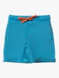 Little Green Radicals Baby Organic Cotton Comfy Jogger Shorts, Blue Marl