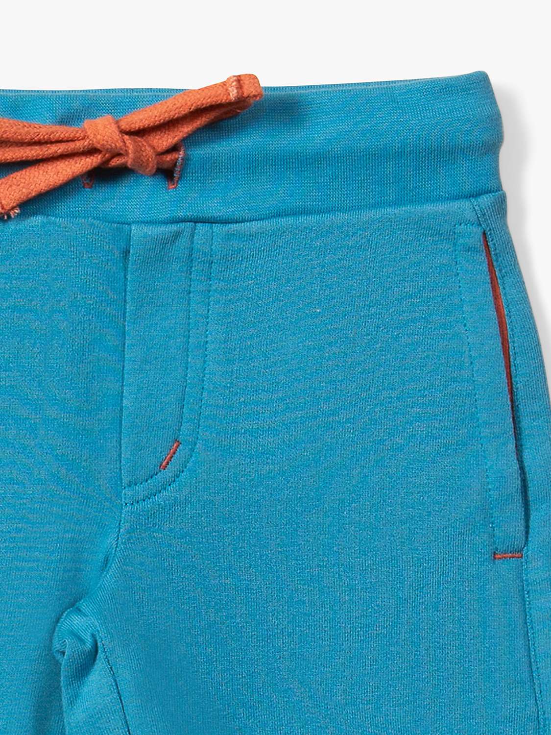 Buy Little Green Radicals Baby Organic Cotton Comfy Jogger Shorts, Blue Marl Online at johnlewis.com