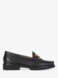 Carvela Chord Leather Snaffle Trim Loafers, Black