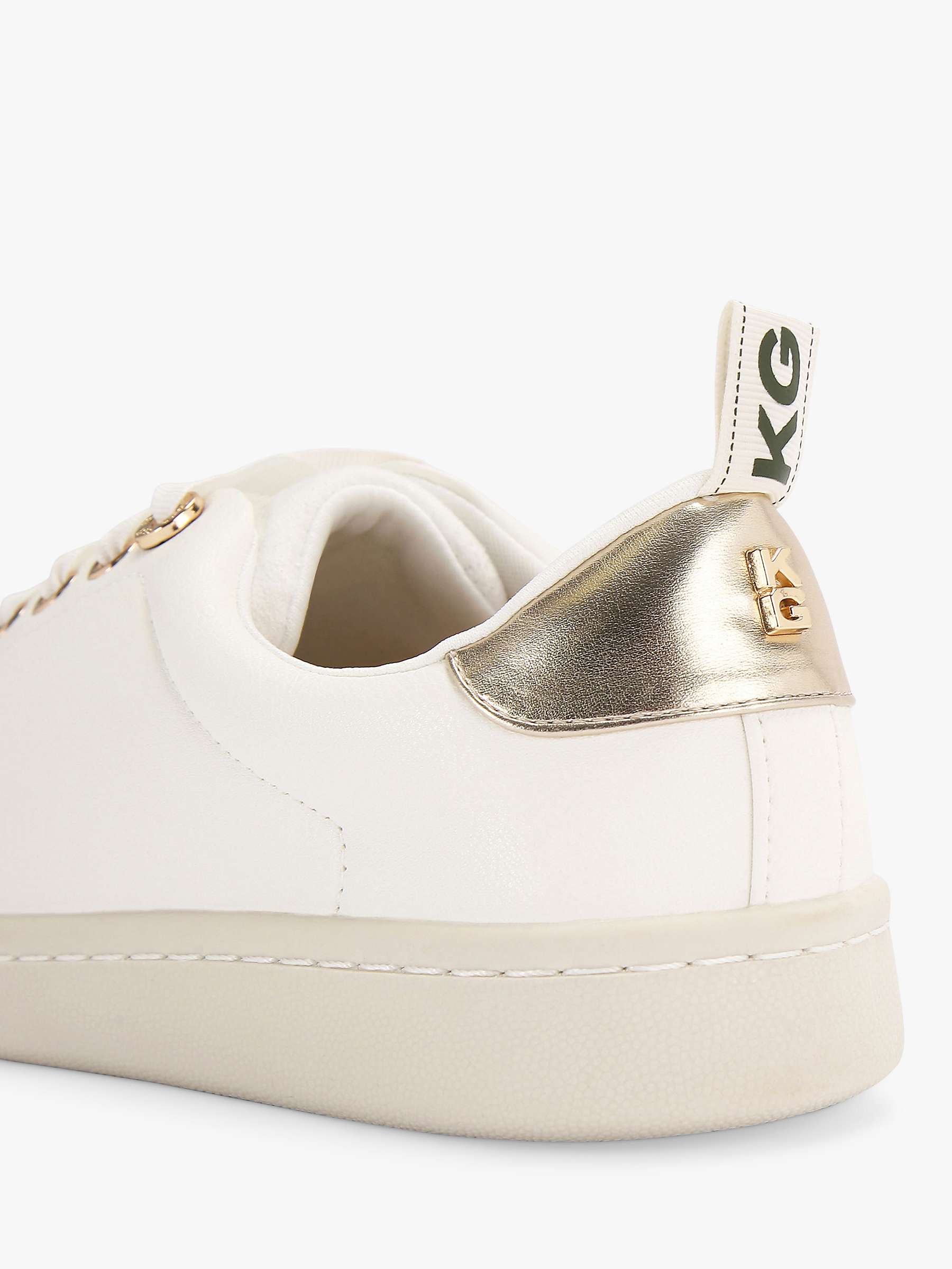 Buy KG Kurt Geiger Liza3 Lace Up Trainers, White/Multi Online at johnlewis.com