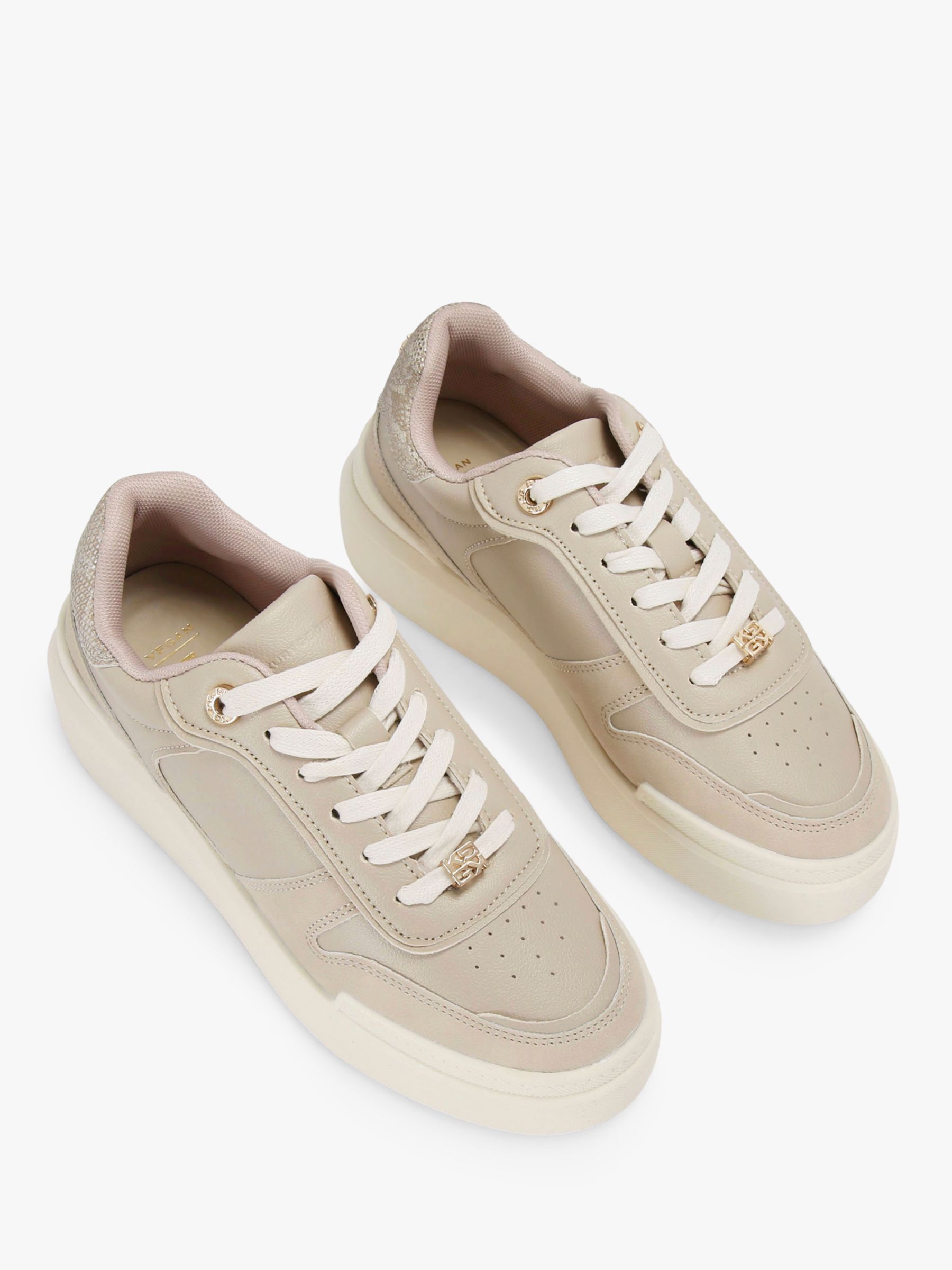 Buy KG Kurt Geiger Luz Chunky Sole Trainers, Natural Taupe Online at johnlewis.com