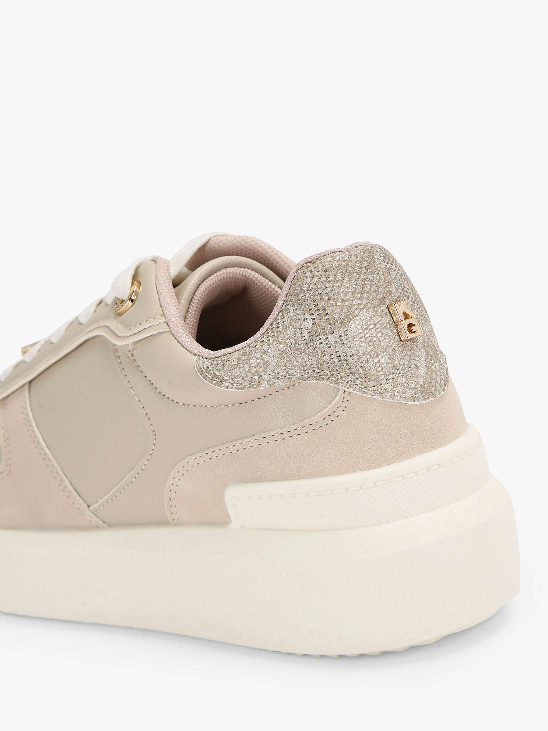 Buy KG Kurt Geiger Luz Chunky Sole Trainers, Natural Taupe Online at johnlewis.com