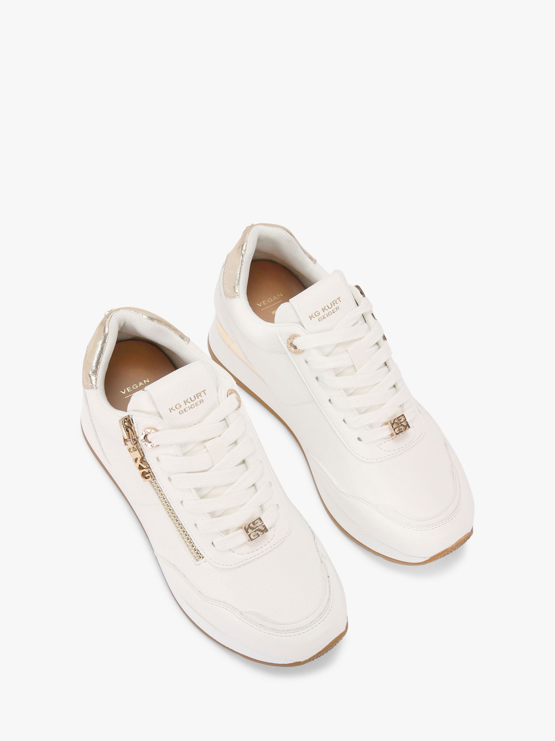 KG Kurt Geiger Lina Chunky Sole Trainers, White at John Lewis & Partners