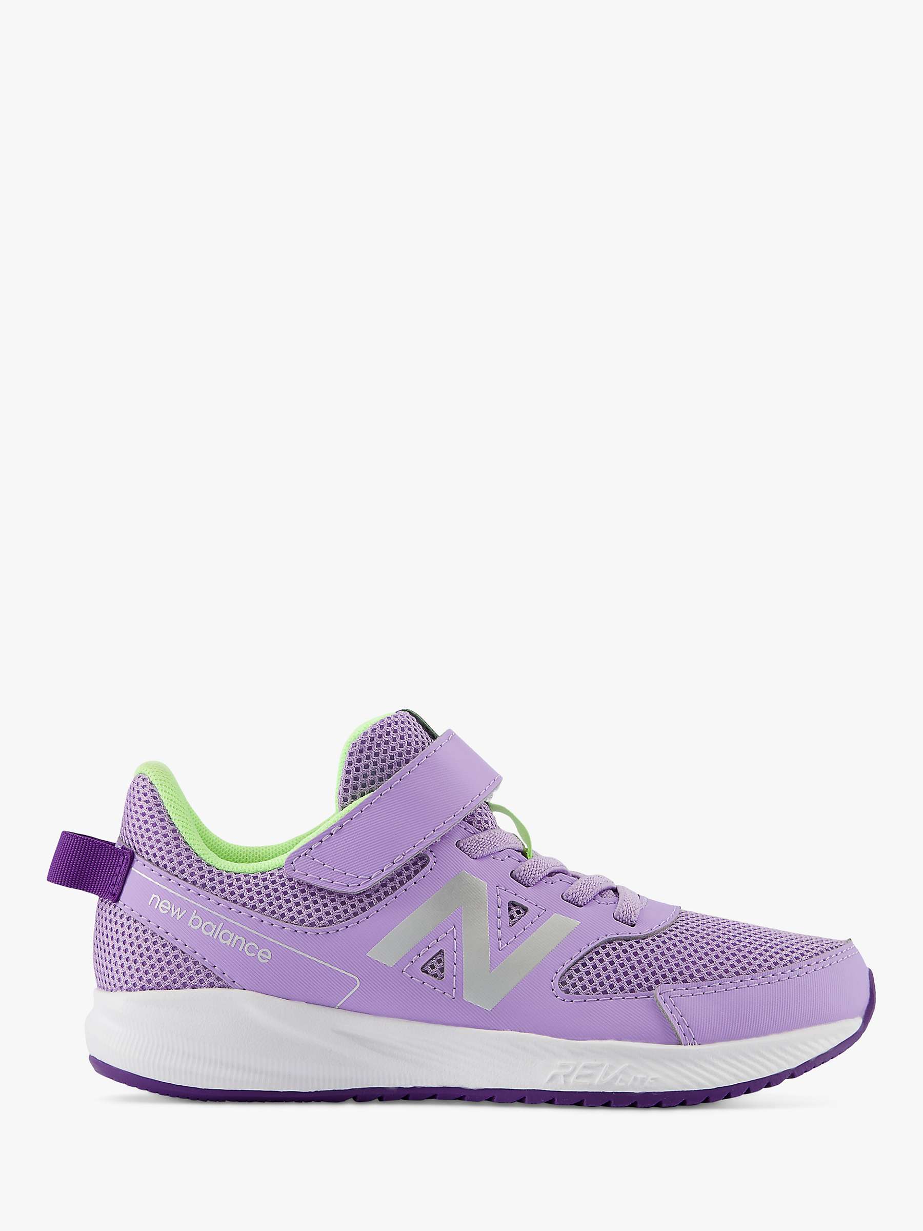 Buy New Balance Kids' 570v3 Bungee Lace & Top Strap Trainers, Lilac Online at johnlewis.com