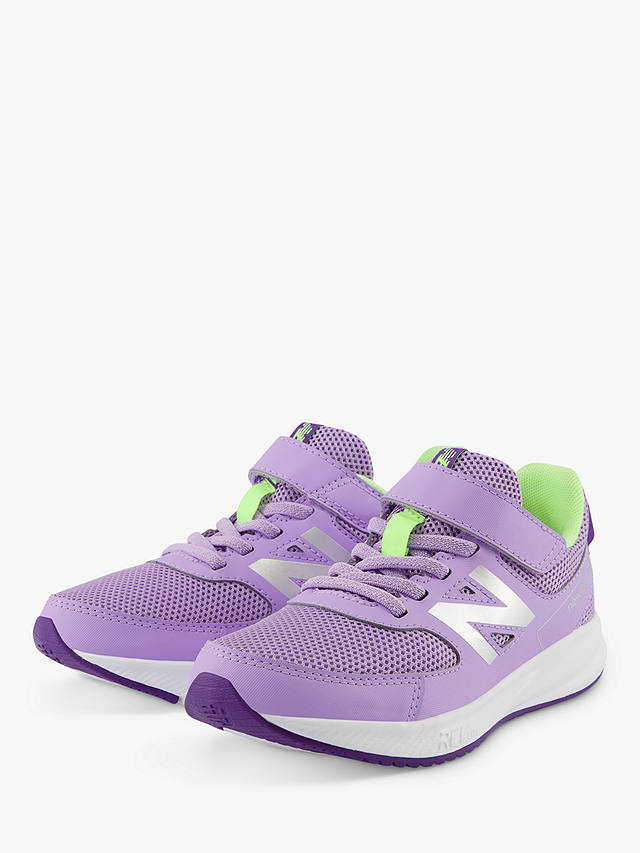 New Balance Kids' 570v3 Bungee Lace & Top Strap Trainers, Lilac