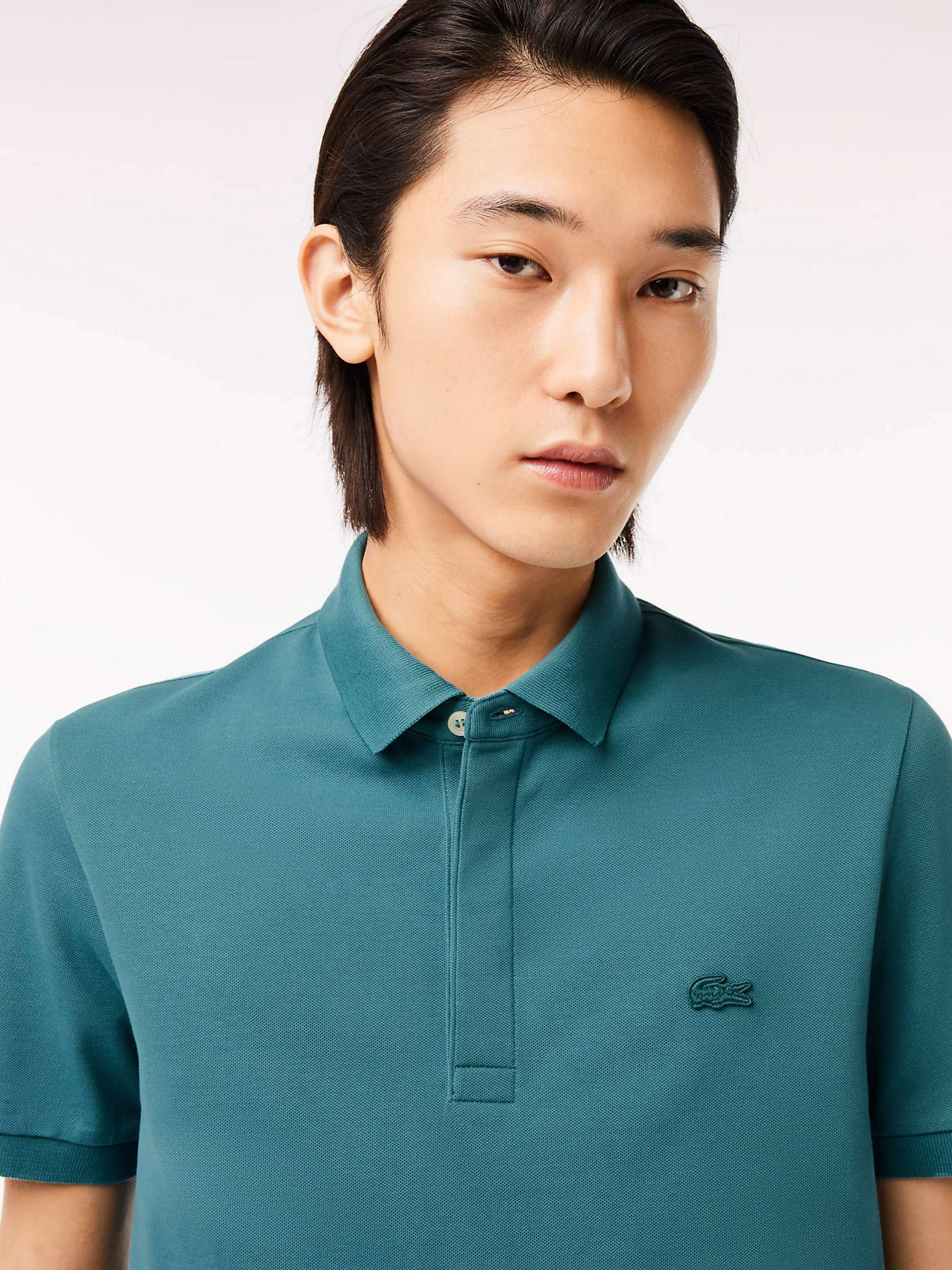 Buy Lacoste Core Essential Polo Shirt, Green Online at johnlewis.com