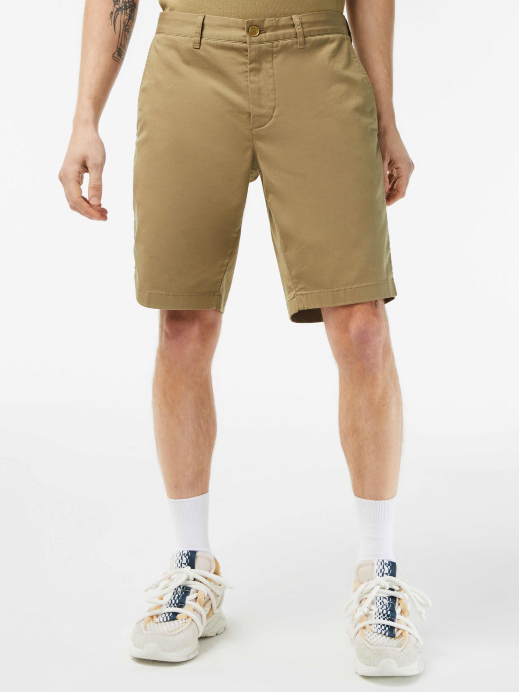 Lacoste Core Essentials Slim Fit Stretch Bermuda Shorts, Lion, S