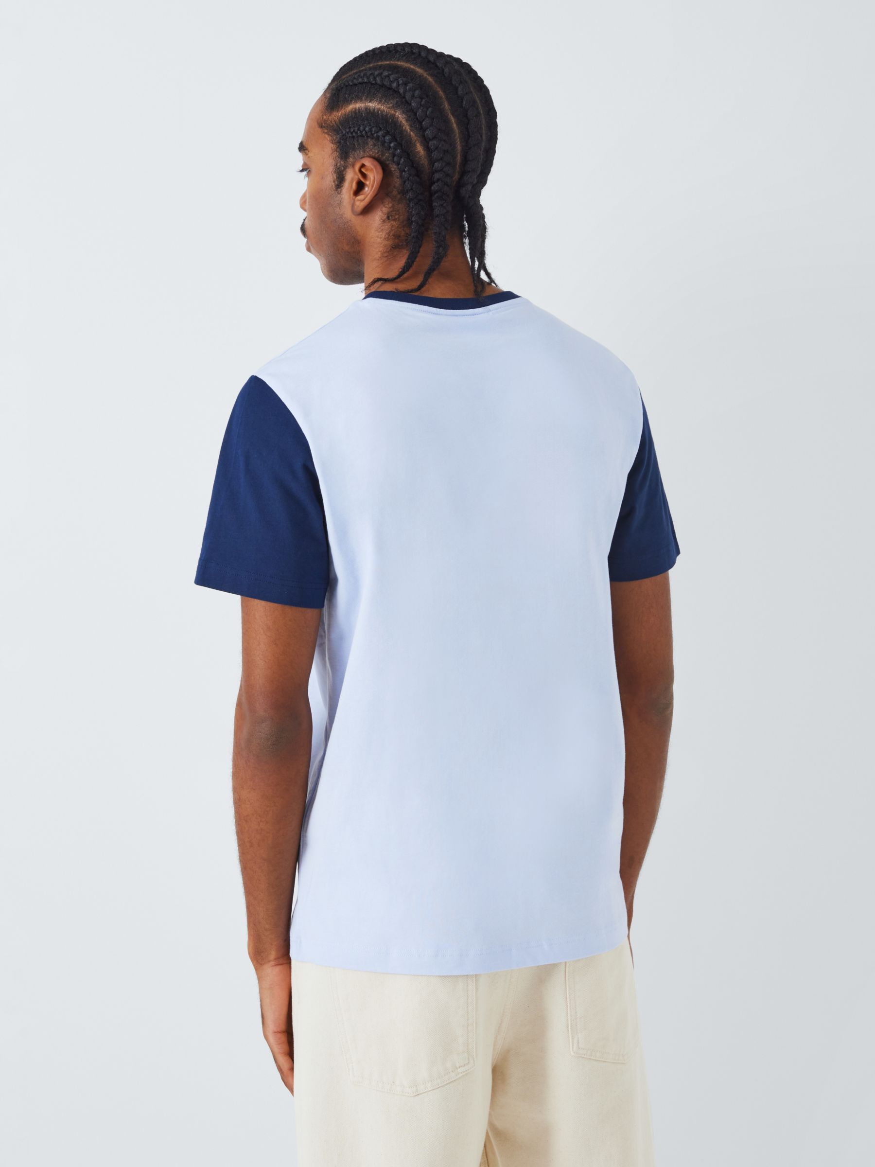 Lacoste Regular Fit Colourblock Jersey T-Shirt, Blue, S