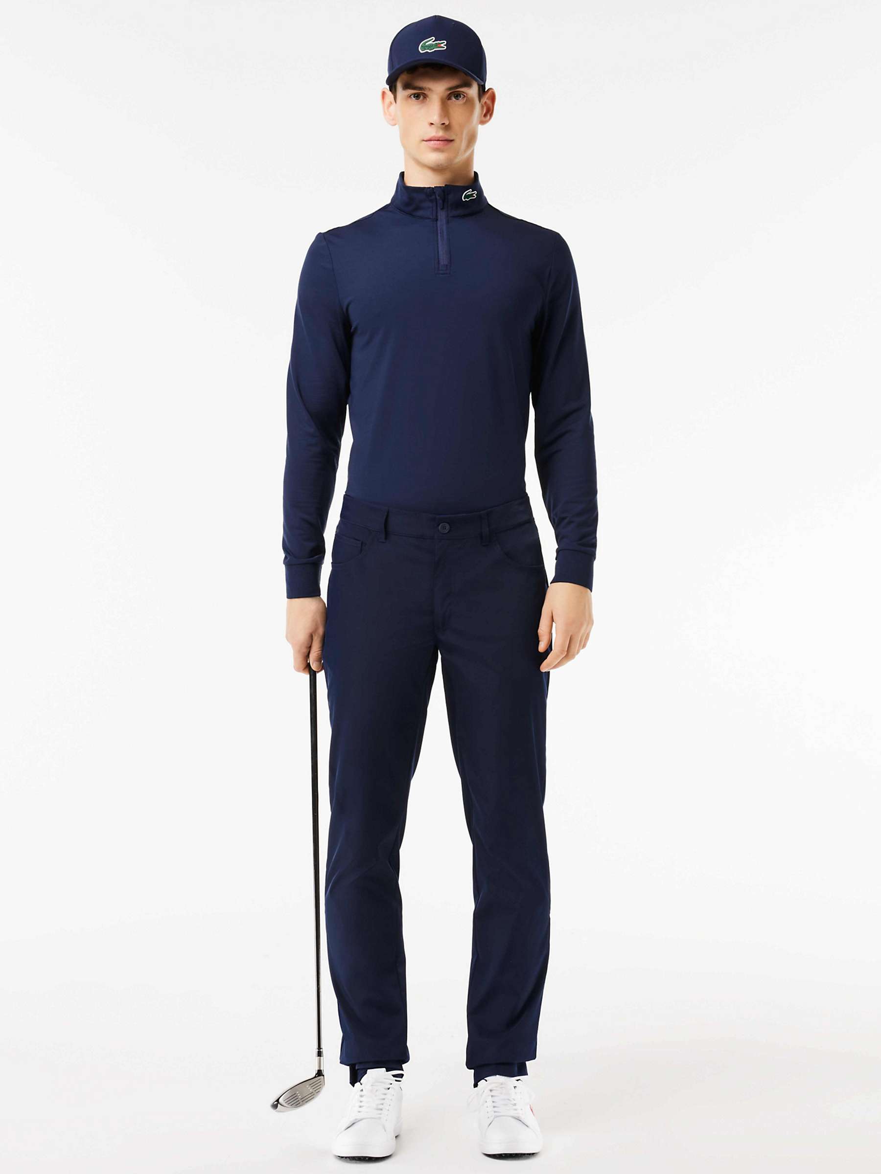 Buy Lacoste Gold Essentials Trousers, Navy Blue Online at johnlewis.com