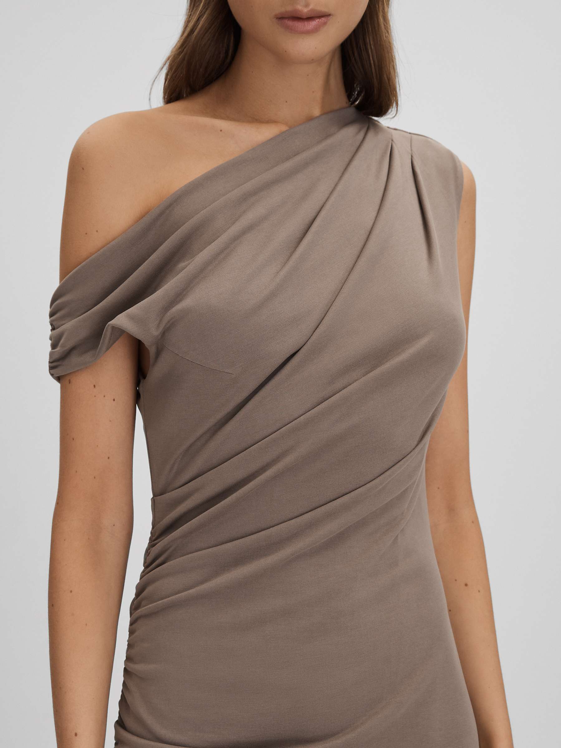Buy Reiss Fern Midi Bodycon Ruched Dress Online at johnlewis.com