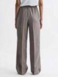 Reiss Petite Sunnie Wide Leg Trousers, Mink