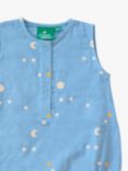 Little Green Radicals Baby Organic Cotton Dawn Bubble Bodysuit, Blue/Multi