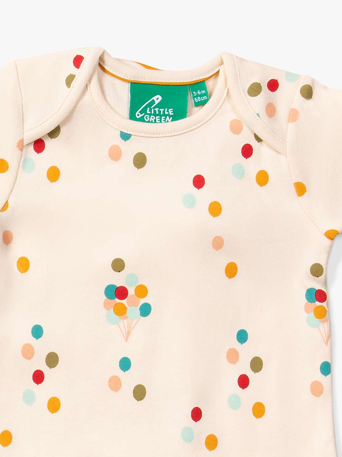 Buy Little Green Radicals Baby Balloon Organic Cotton Bodysuits, Pack of 2, Multi Online at johnlewis.com