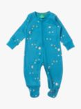 Little Green Radicals Baby Organic Cotton Dawn Zip Through Babygrow, Multi