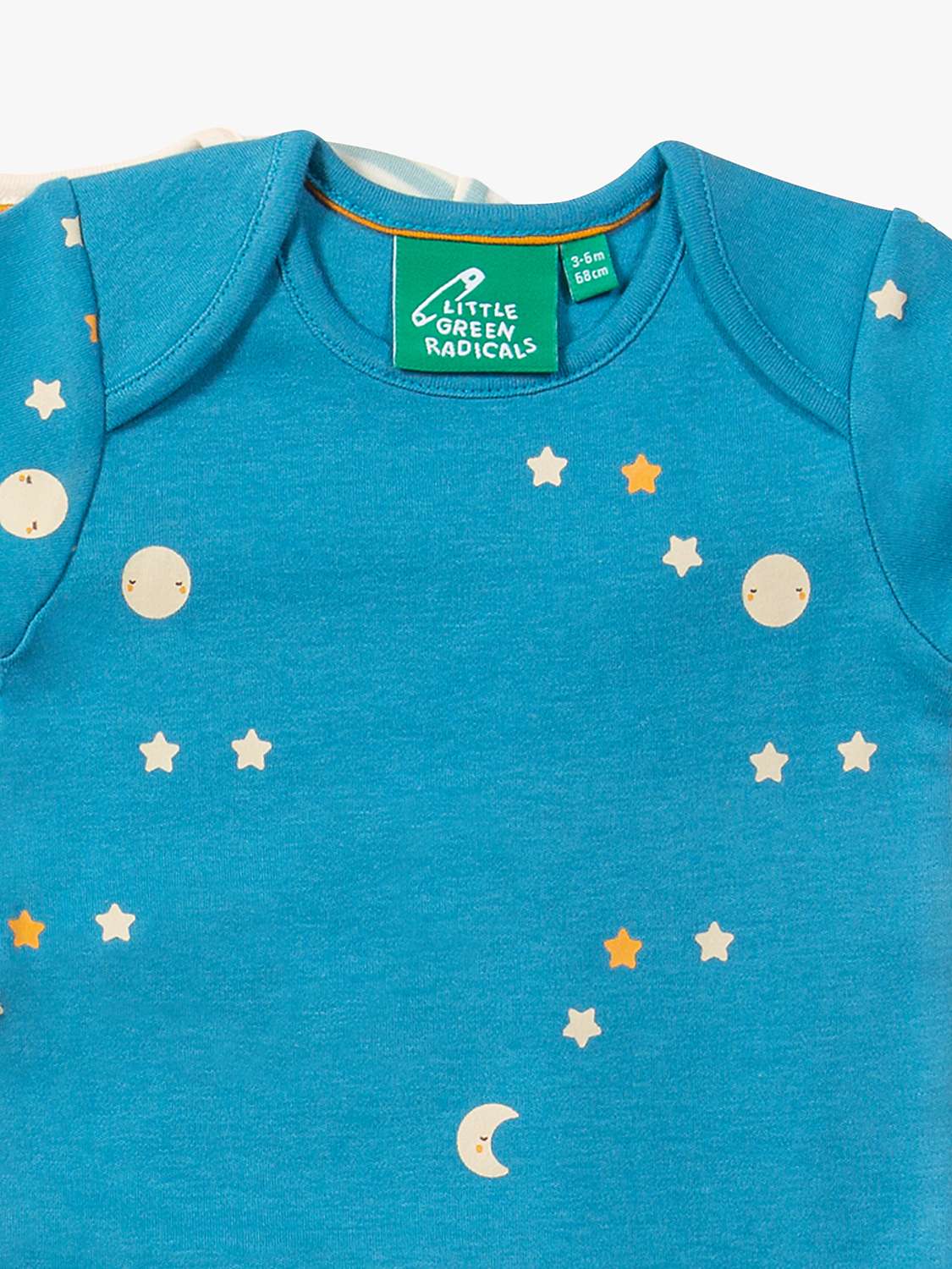 Buy Little Green Radicals Baby Organic Cotton Dawn Bodysuits, Pack of 2, Multi Online at johnlewis.com