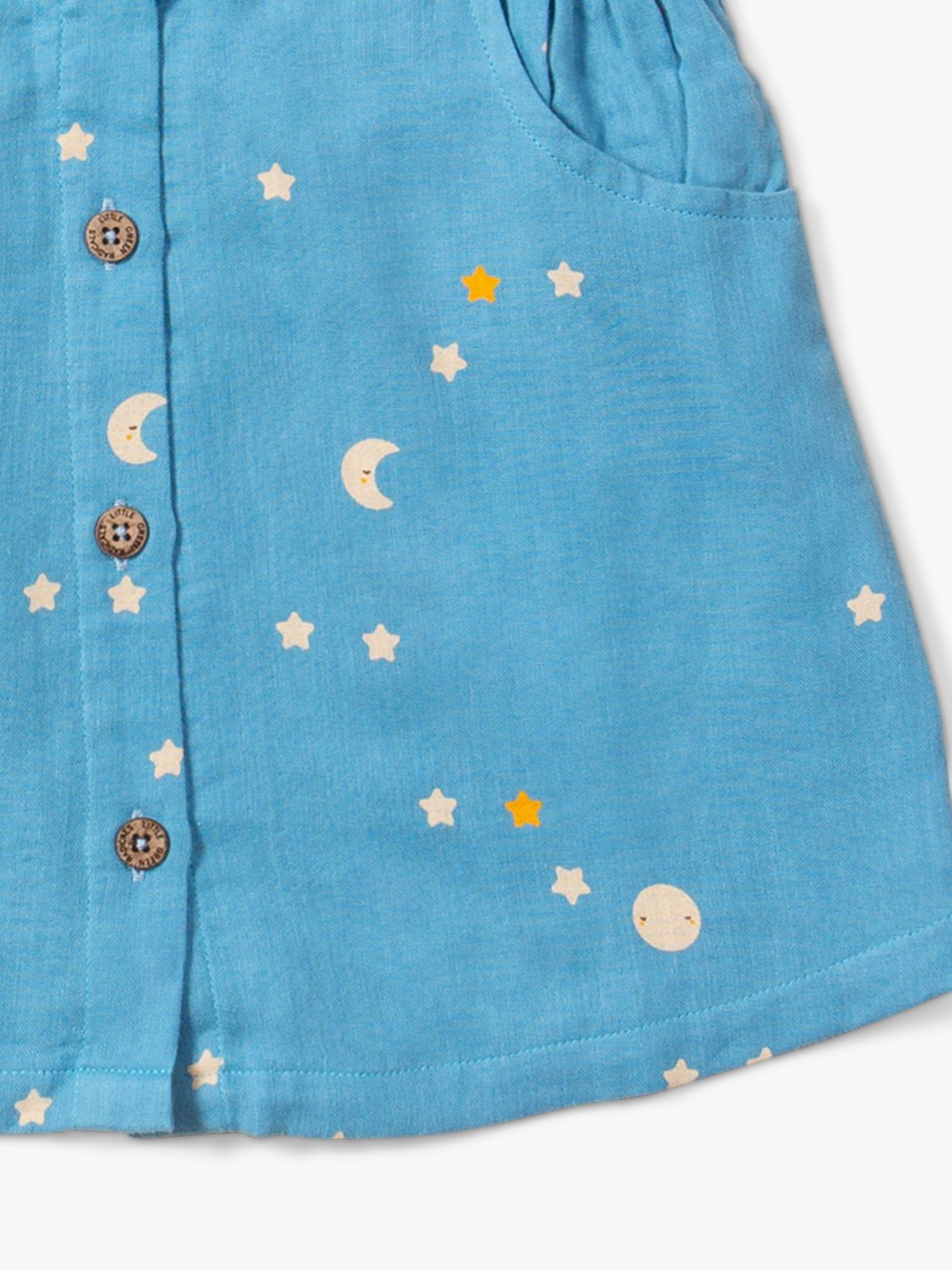 Buy Little Green Radicals Baby Organic Cotton Dawn Button Through Dress, Multi Online at johnlewis.com
