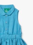 Little Green Radicals Baby Organic Cotton Pinafore Button Dress