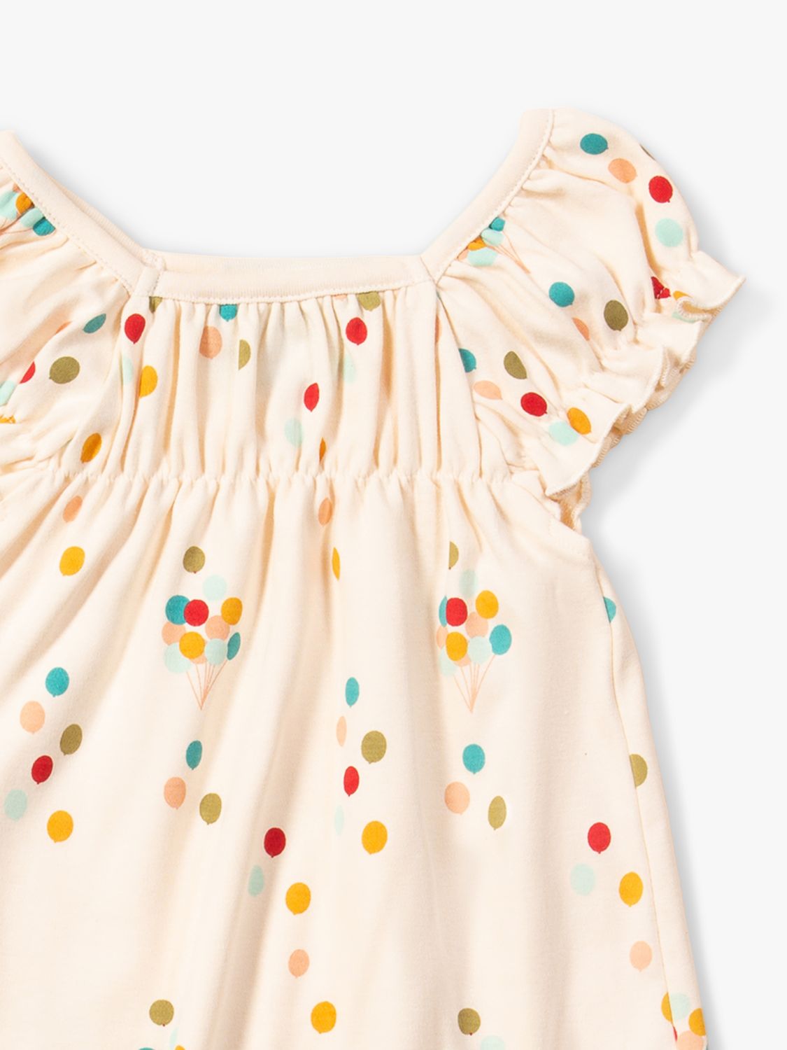 Buy Little Green Radicals Baby Balloon Organic Cotton Frill Dress, Multi Online at johnlewis.com