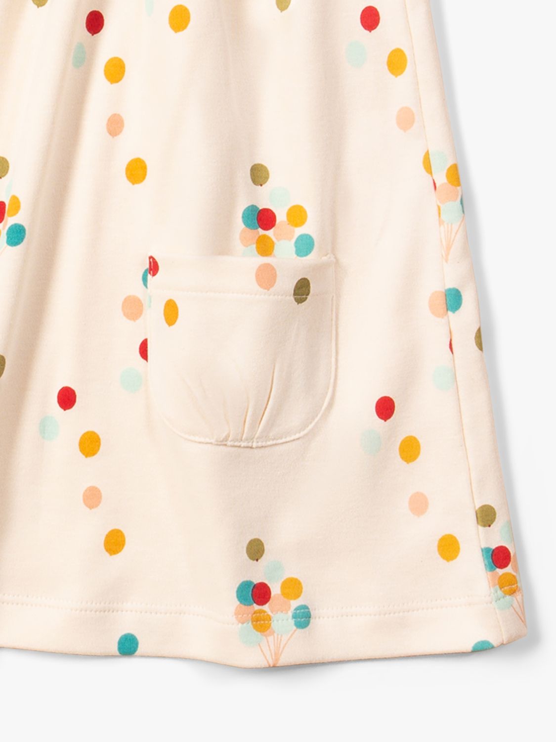 Buy Little Green Radicals Baby Balloon Organic Cotton Frill Dress, Multi Online at johnlewis.com