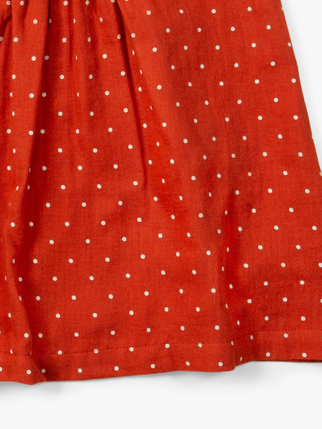 Buy Little Green Radicals Kids' Organic Cotton Polkadot Smocked Dress, Walnut Online at johnlewis.com