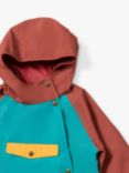 Little Green Radicals Kids' Recycled Waterproof Windbreaker, Teal