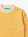 Little Green Radicals Baby From One To Another Ripple Knit Jumper, Yellow