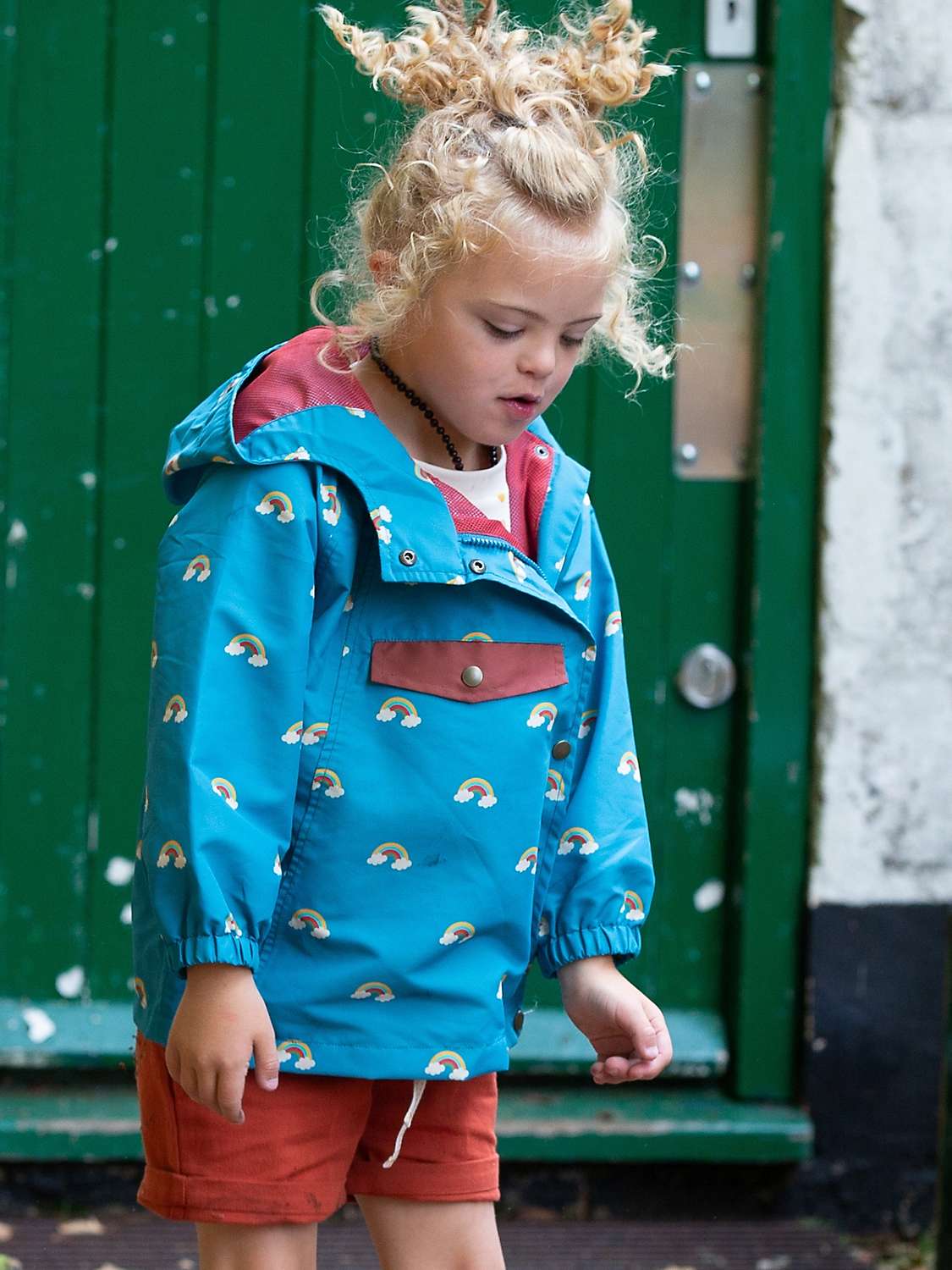 Buy Little Green Radicals Kids' Rainbow Recycled Waterproof Windbreaker Jacket Online at johnlewis.com