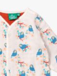 Little Green Radicals Baby Bluebirds Organic Cotton Jacket, Multi