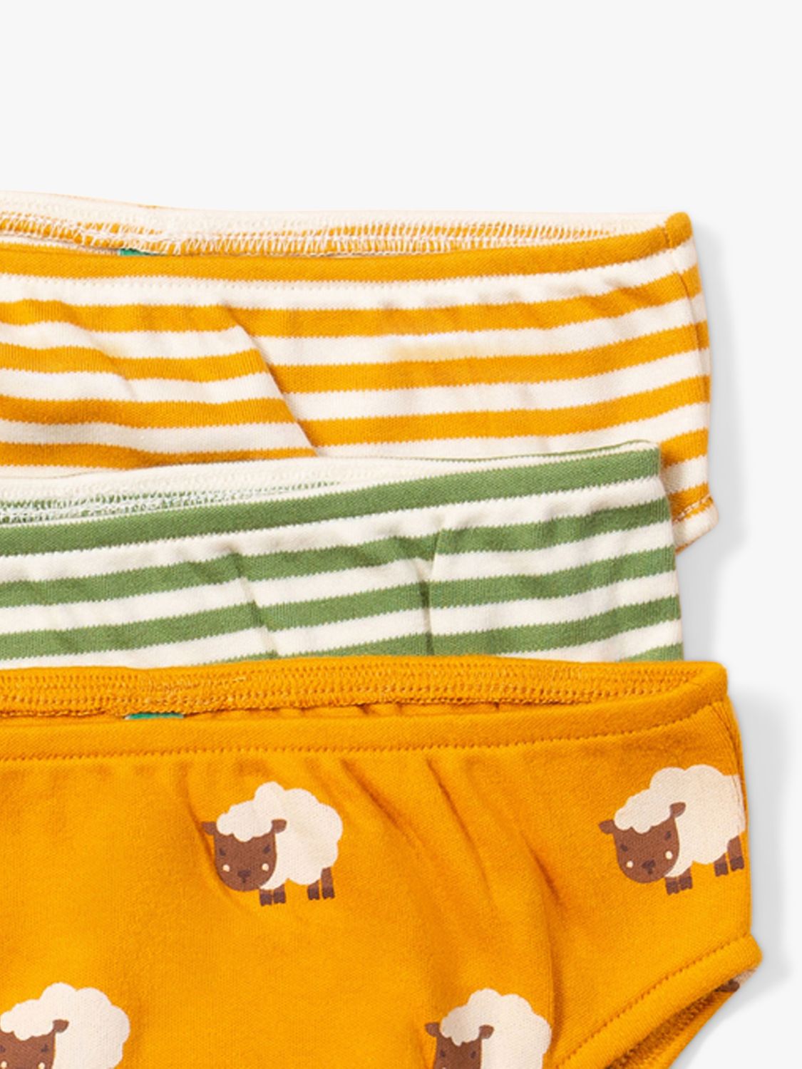 Buy Little Green Radicals Kids' Counting Sheep Underwear, Pack Of 3, Multi Online at johnlewis.com