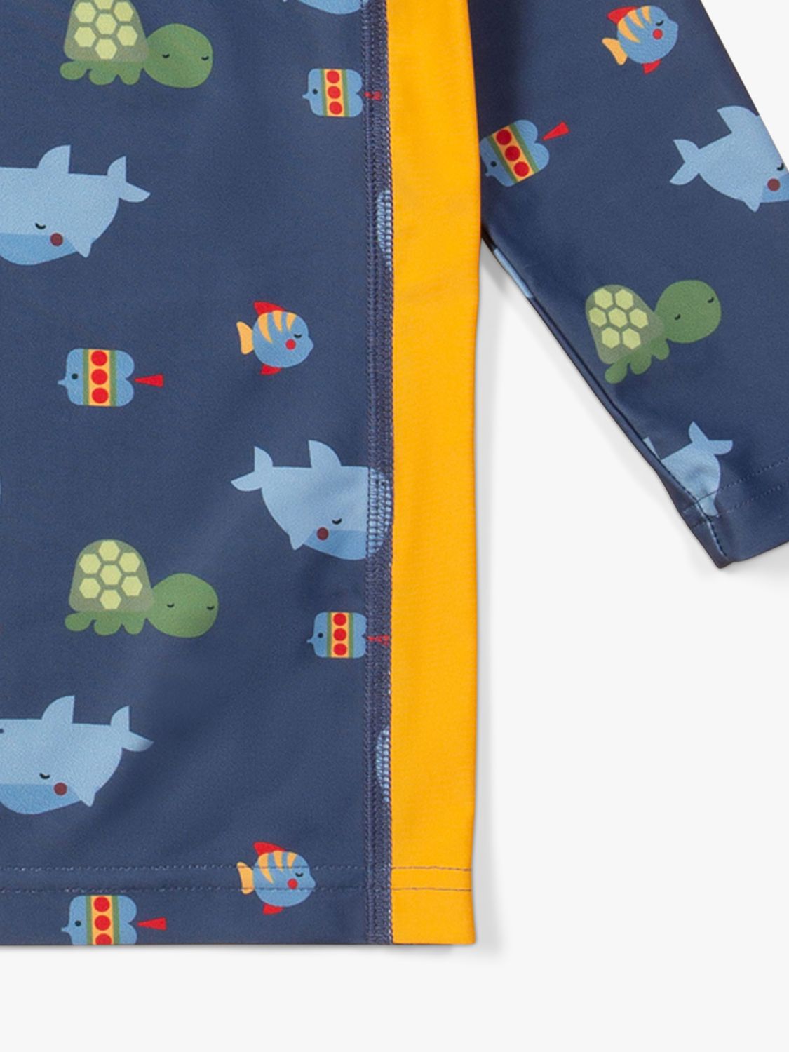 Little Green Radicals Baby Sealife UPF 50+ Sunsafe Long Sleeve Rash Vest , Blue, 0-6 months