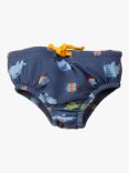 Little Green Radicals Baby Sealife UPF 50+ Reusable Baby Swimming Nappy, Blue