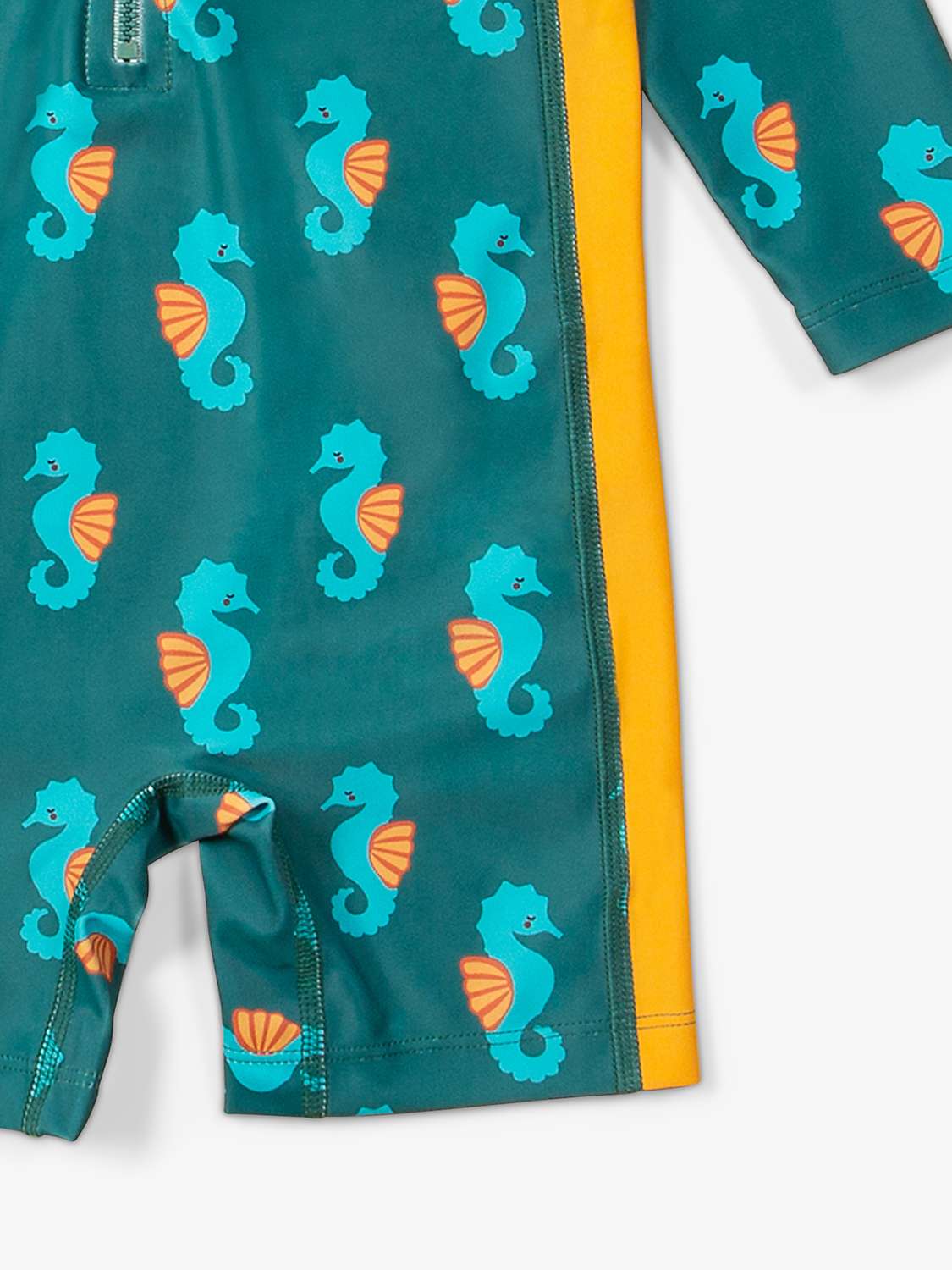 Buy Little Green Radicals Baby Seahorse UPF 50+ Recycled Sunsafe Sunsuit, Green Online at johnlewis.com